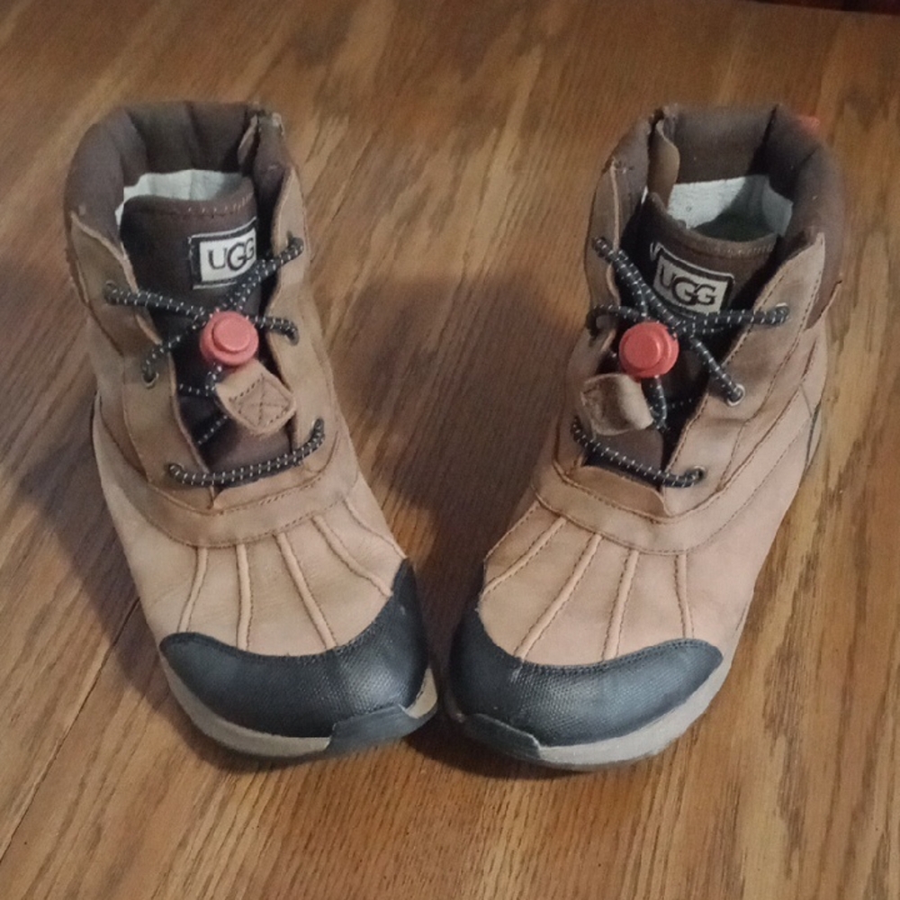 UGG Kids Tan and Black Boots